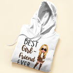 Best Girlfriend Ever - Personalized Shirt - Birthday, Anniversary, Valentine's Gift For Girlfriend, Lover, Honey - Fashion Woman