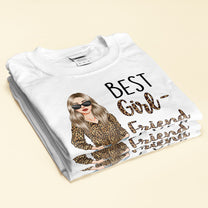 Best Girlfriend Ever - Personalized Shirt - Birthday, Anniversary, Valentine's Gift For Girlfriend, Lover, Honey - Leopard Woman