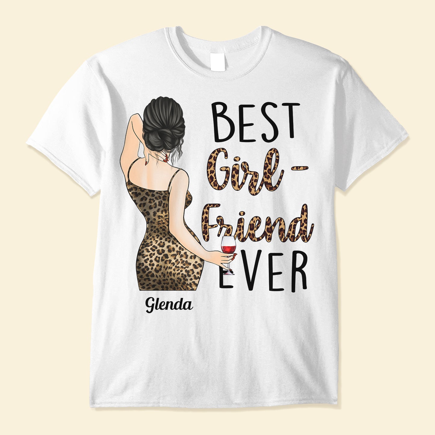 Best Girlfriend Ever - Personalized Shirt - Birthday, Anniversary, Valentine's Gift For Girlfriend, Lover, Honey - Sexy Woman
