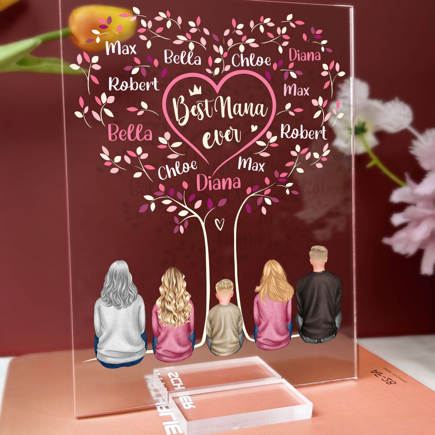 Best Grandma Ever - Personalized Acrylic Plaque