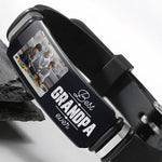 Best Grandpa Ever Father's Day Gift - Personalized Photo Engraved Bracelet