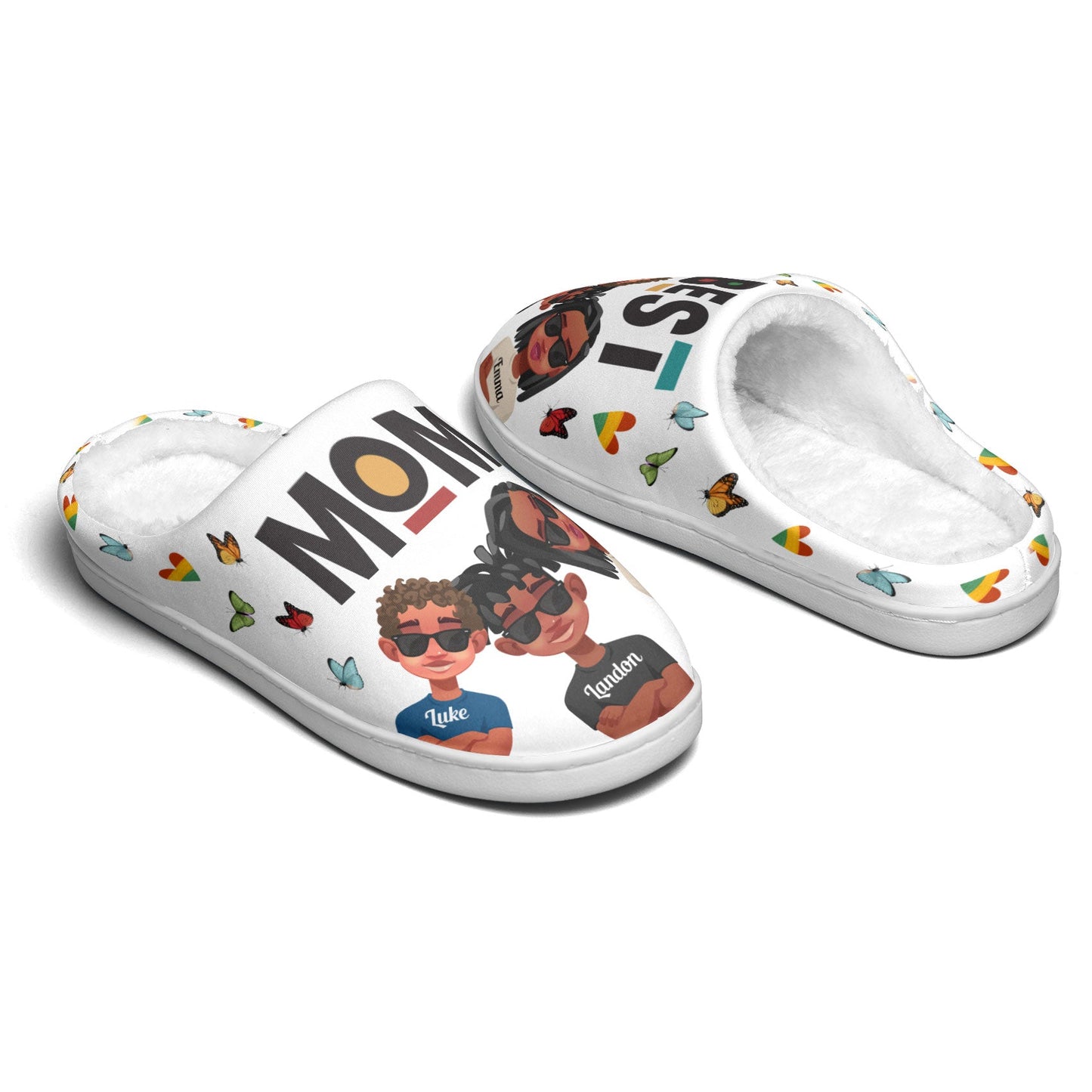 Best Mom Cartoon Version - Personalized Slippers