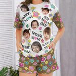 Best Mom Ever - Personalized Photo Pajama Shorts Set