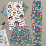 Best Mom Ever - Personalized Photo Pajama Shorts Set