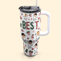 Best Nana - Personalized Photo 40oz Tumbler With Straw