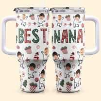 Best Nana - Personalized Photo 40oz Tumbler With Straw