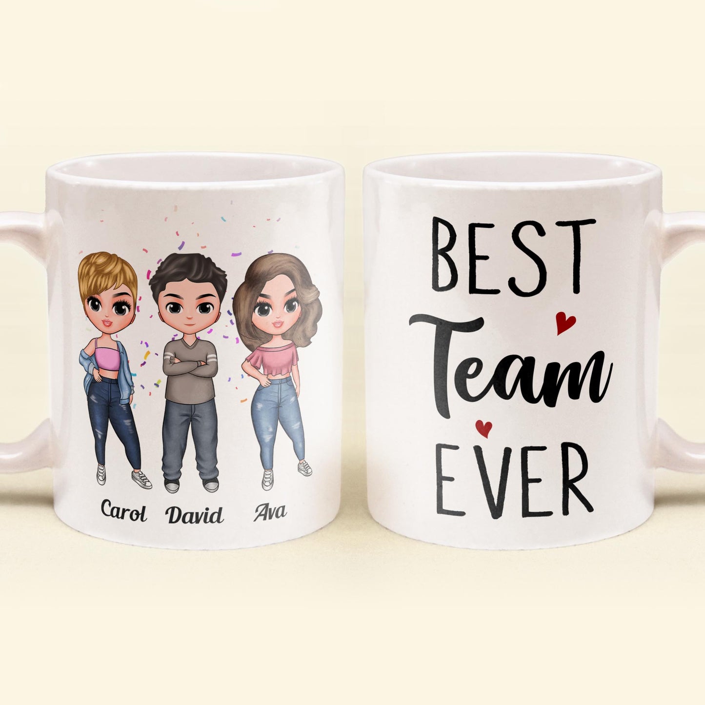 Best Team Ever - Personalized Mug - Birthday, Christmas Gift For Colleagues\