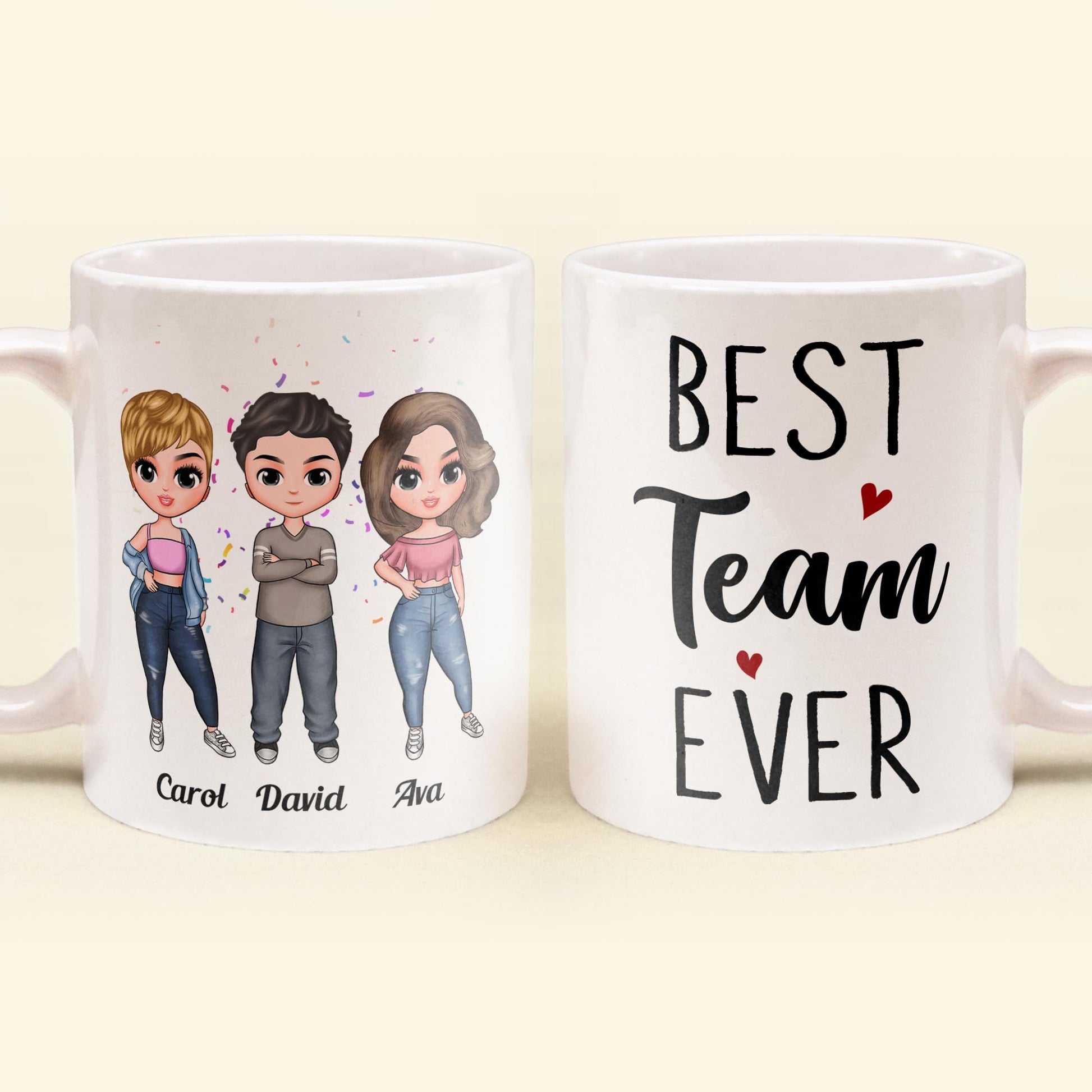 Best Team Ever - Personalized Mug - Birthday, Christmas Gift For Colleagues\