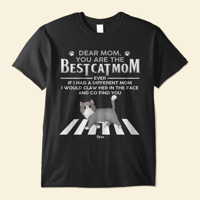 Best Cat Mom Cat Dad - Personalized Shirt