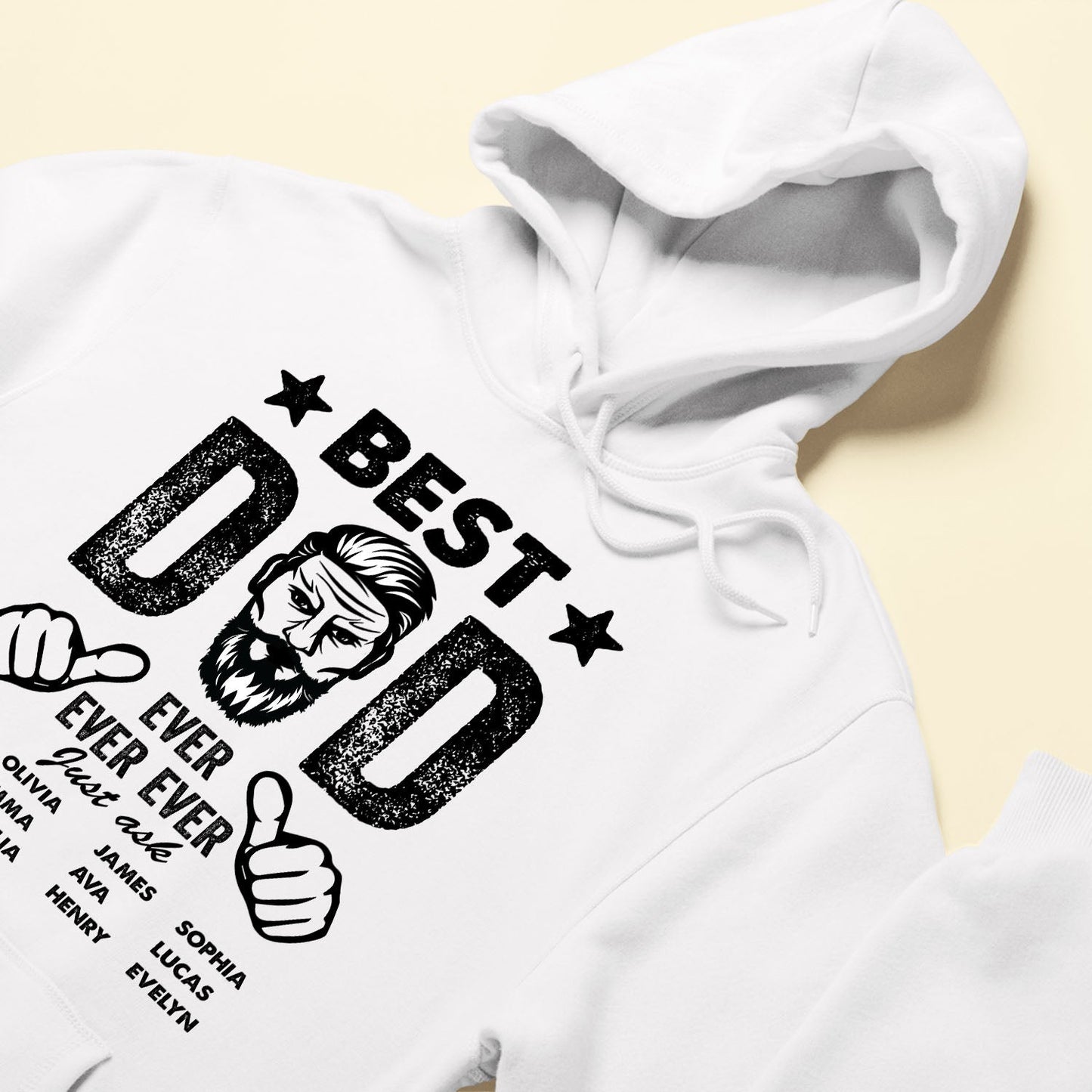 Best Dad Ever Ever Ever - Personalized Shirt - Birthday, Father's Day Gift For Father, Dad, Papa, Grandpa