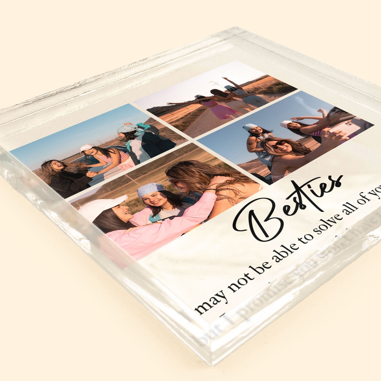 Bestie I May Not Be Able To Solve - Personalized Acrylic Photo Plaque