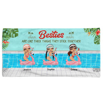 Besties Are Like Thick Thighs - Personalized Beach Towel