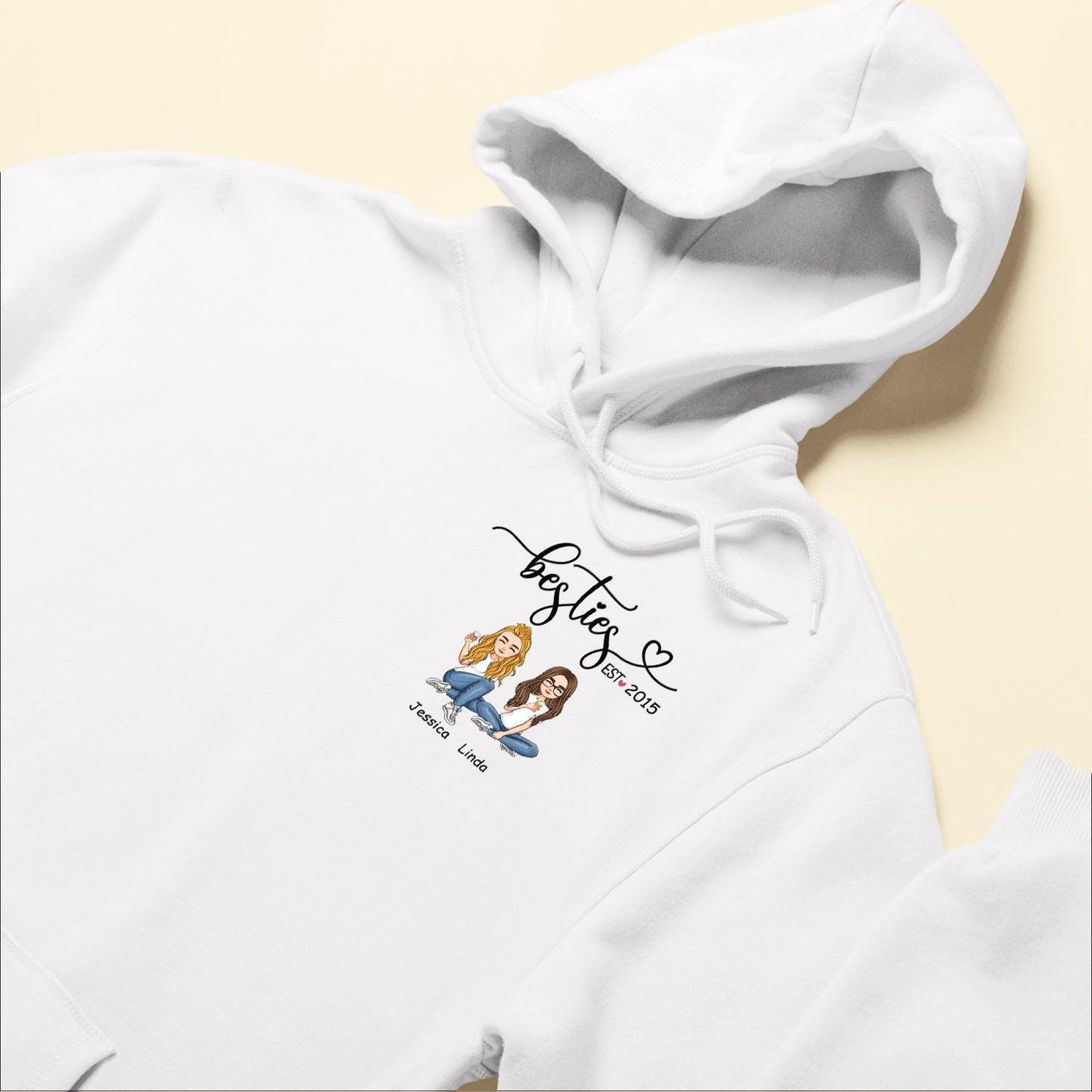 Besties Est Sisters Est Friends Forever - Personalized Shirt