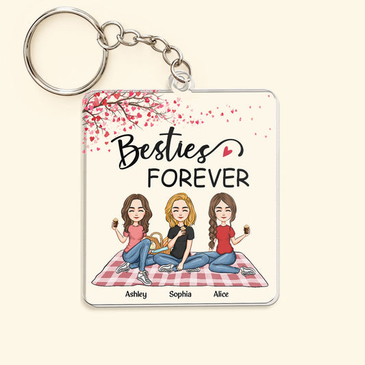 Besties Forever 1 - Personalized Acrylic Keychain