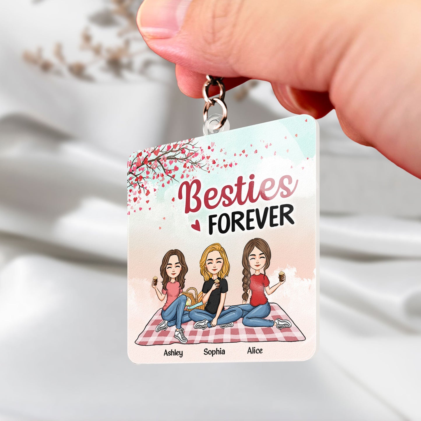 Besties Forever 2 - Personalized Acrylic Keychain