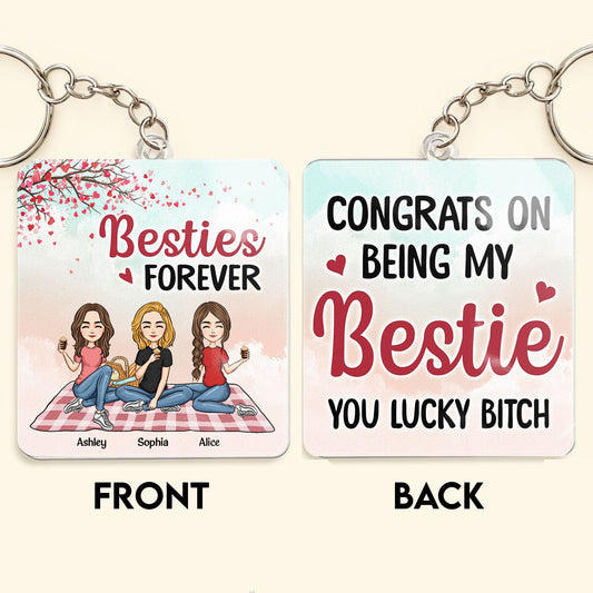 Besties Forever 2 - Personalized Acrylic Keychain