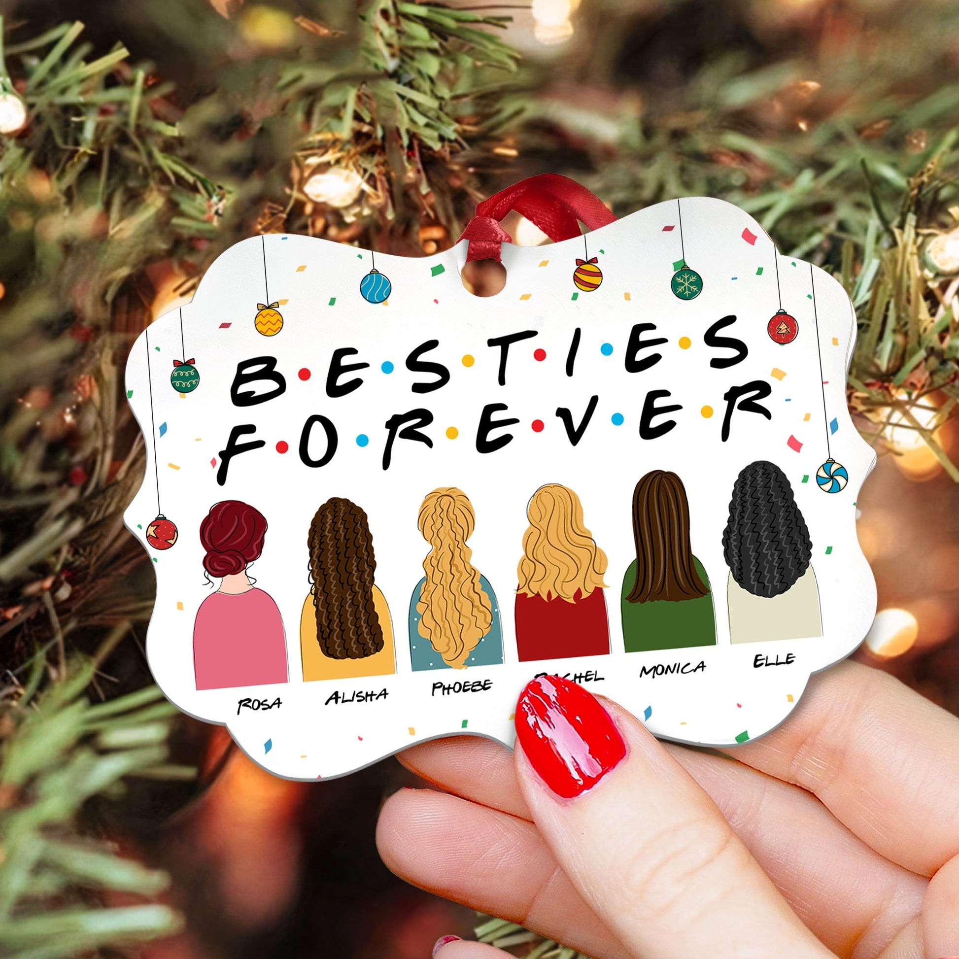 Neighbor Gifts Christmas Ornaments - Funny Friend Bff, Bestie