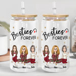 Besties Forever - Personalized Clear Glass Cup