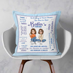 Besties Forever - Personalized Pillow (Insert Included)