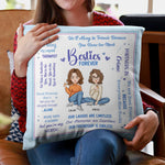Besties Forever - Personalized Pillow (Insert Included)