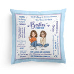 Besties Forever - Personalized Pillow (Insert Included)