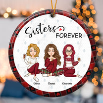 Besties Forever Ver 2 - Personalized Ceramic Ornament