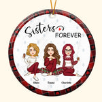 Besties Forever Ver 2 - Personalized Ceramic Ornament