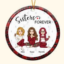 Besties Forever Ver 2 - Personalized Ceramic Ornament