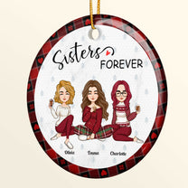 Besties Forever Ver 2 - Personalized Ceramic Ornament