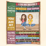 Besties Forever You Are My Person - Personalized Friend Blanket