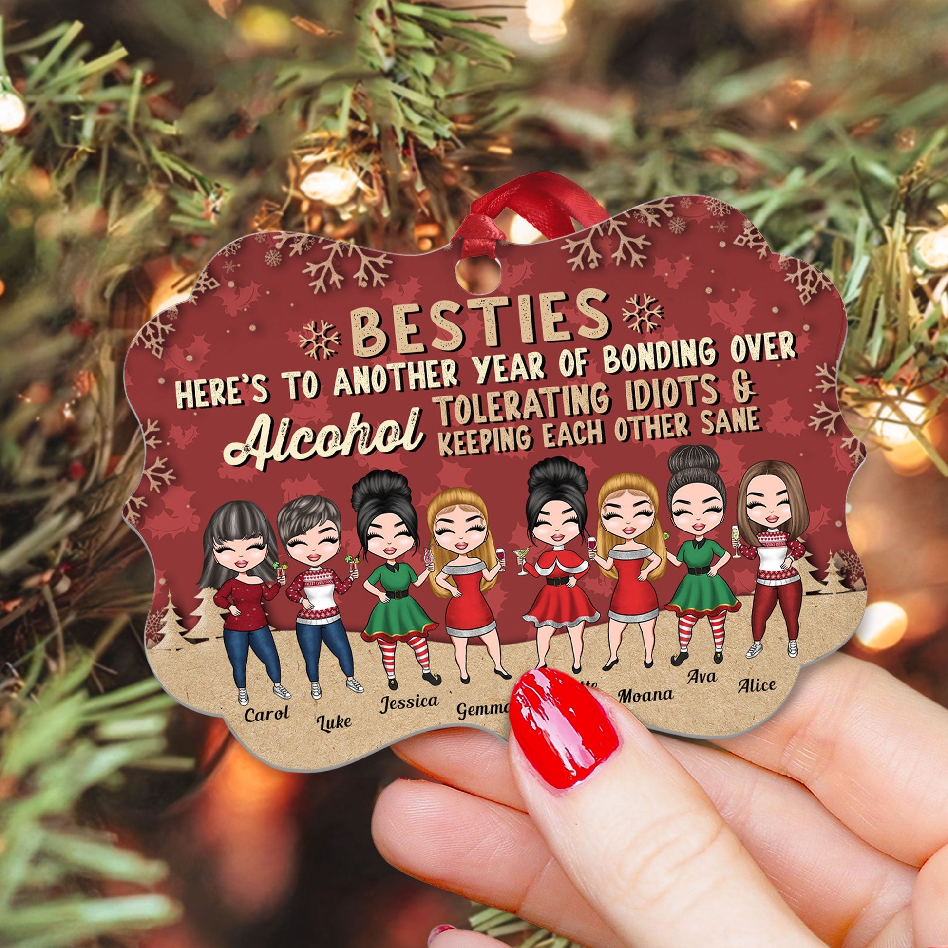 Best Neighbor Ever, Quote & Photo Gift Glass Ornament