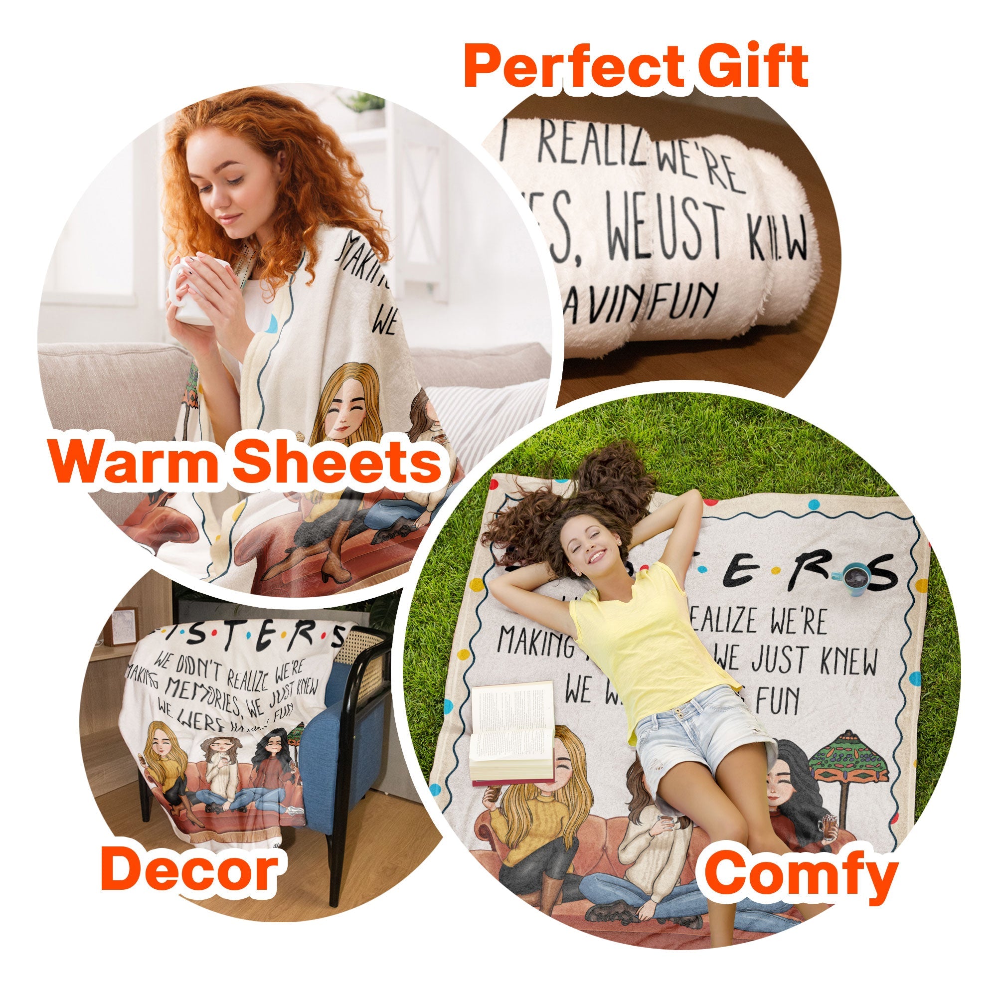 Besties I'll Be There For You - Personalized Blanket