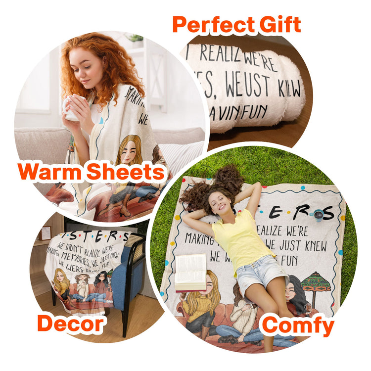 Besties I'll Be There For You - Personalized Blanket