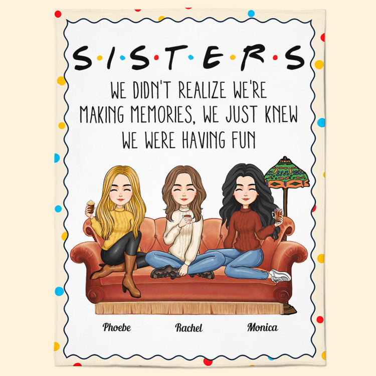 Besties I'll Be There For You - Personalized Blanket