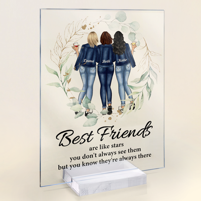 Besties Sisters Make The Good Times Better - Personalized Acrylic Plaque