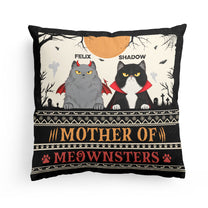 Beware Of Little Meownsters - Personalized Pillow (Insert Included) - Funny Halloween Gift For Cat Lovers, Cat Mom