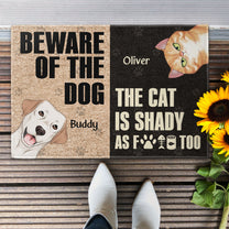 Beware Of The Dogs  - Personalized Doormat