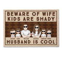 Beware Of Wife - Personalized Doormat