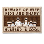 Beware Of Wife - Personalized Doormat