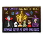 Beware! Еnter At Your Own Risk! - Personalized Doormat