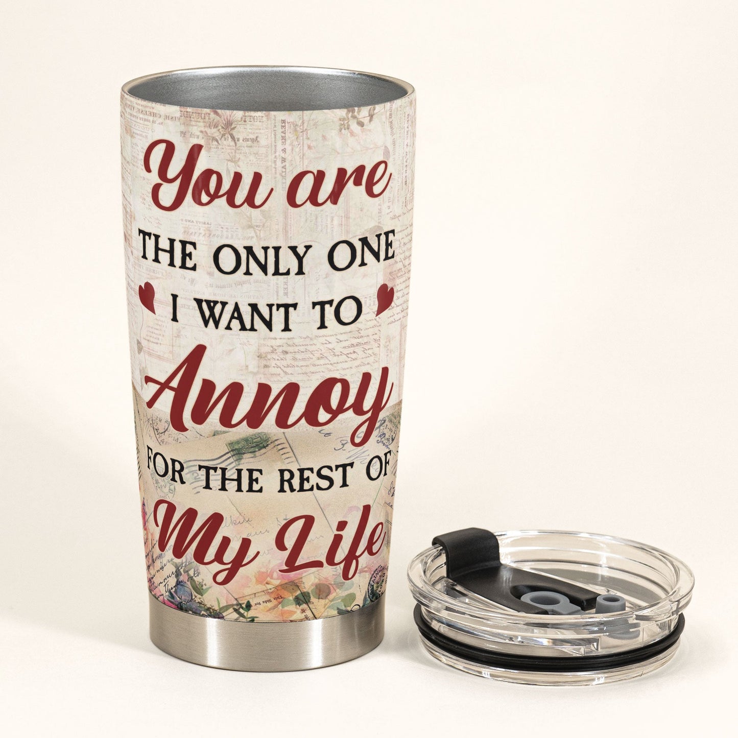 I Love Annoying You - Personalized Tumbler Cup - Christmas Gift For Couple, Husband, Wife