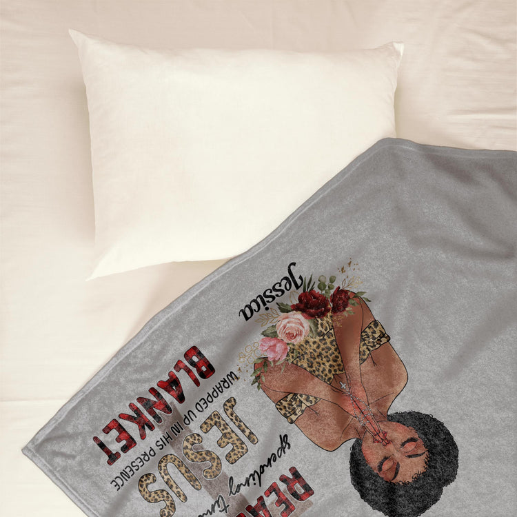 Bible Reading Blanket - Personalized Blanket - Birthday Gift For Girls, Black Girls