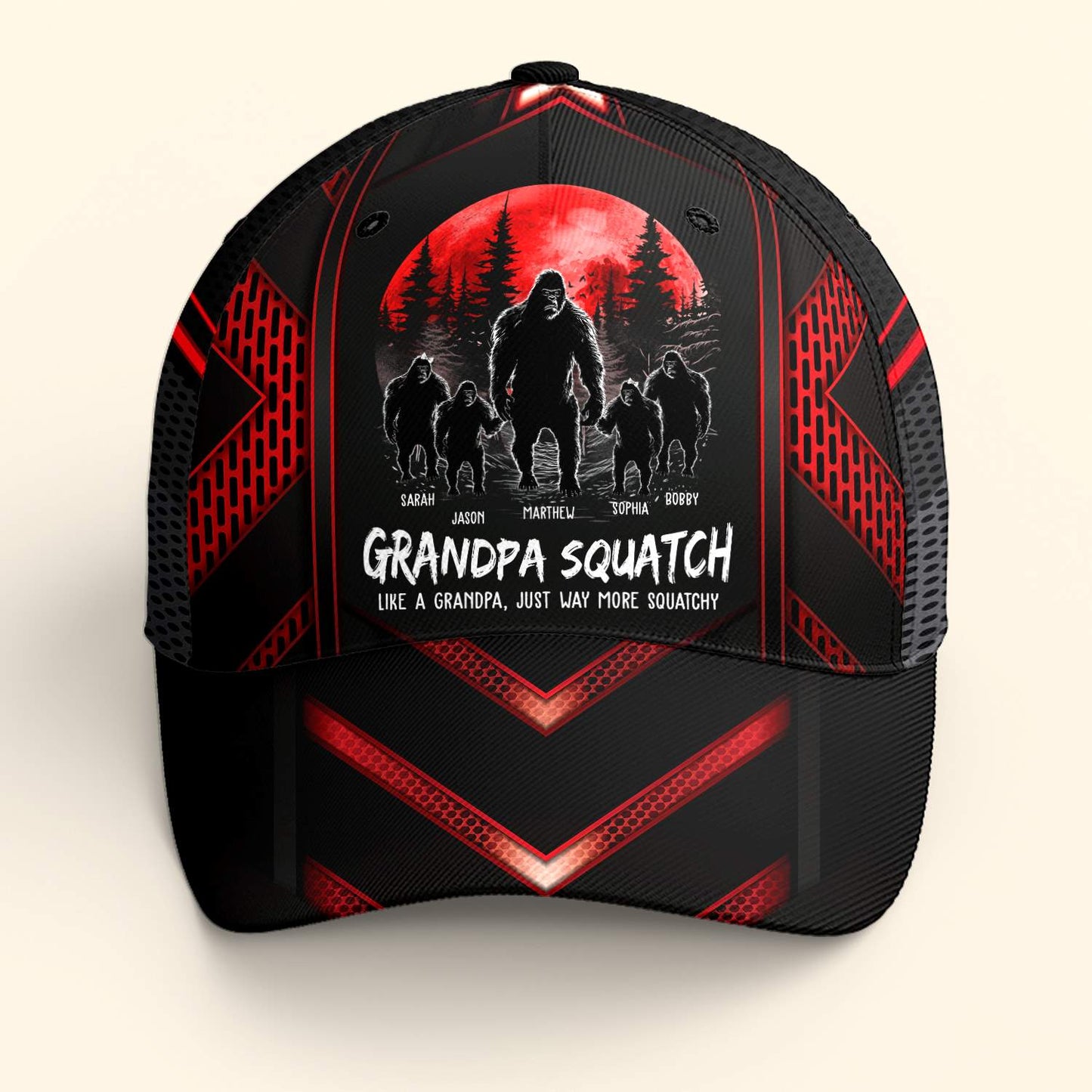 Bigfoot - Grandpa Squatch - Personalized Classic Cap