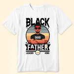 Black Father Black King - Personalized Photo Shirt