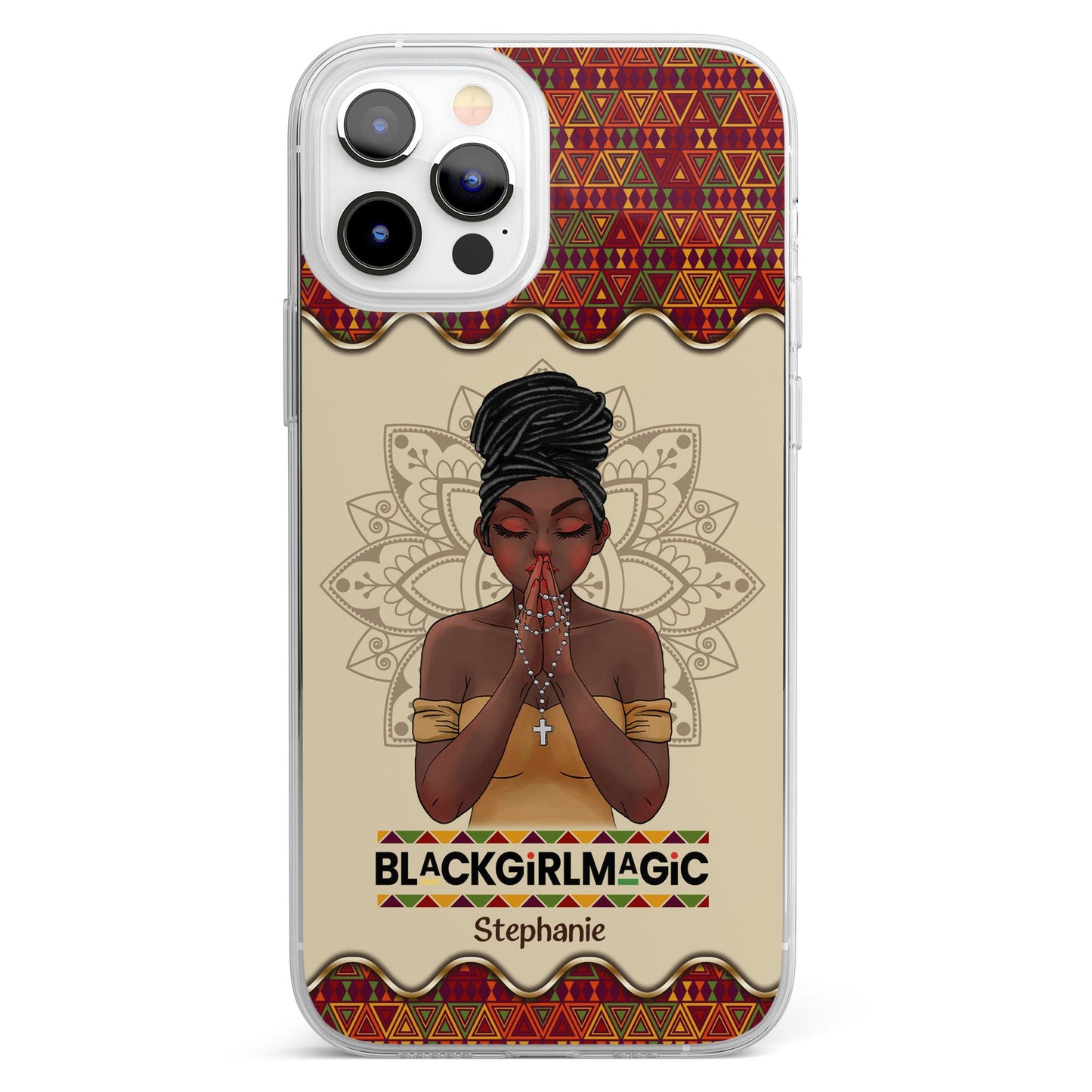 Black Girl Magic - Personalized Clear Phone Case