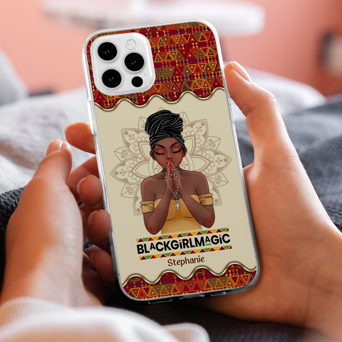 Black Girl Magic - Personalized Clear Phone Case