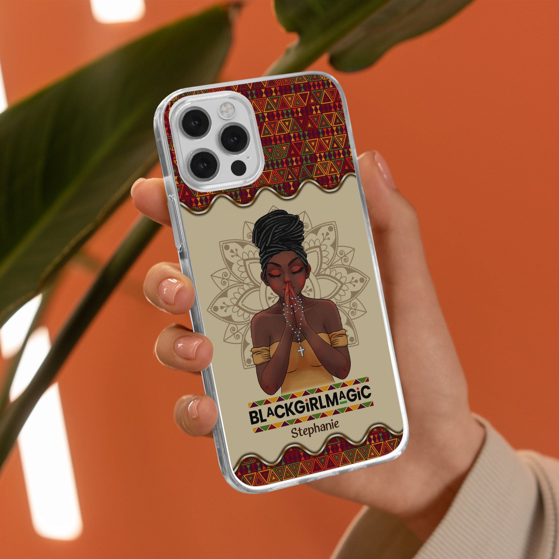 Black Girl Magic - Personalized Clear Phone Case