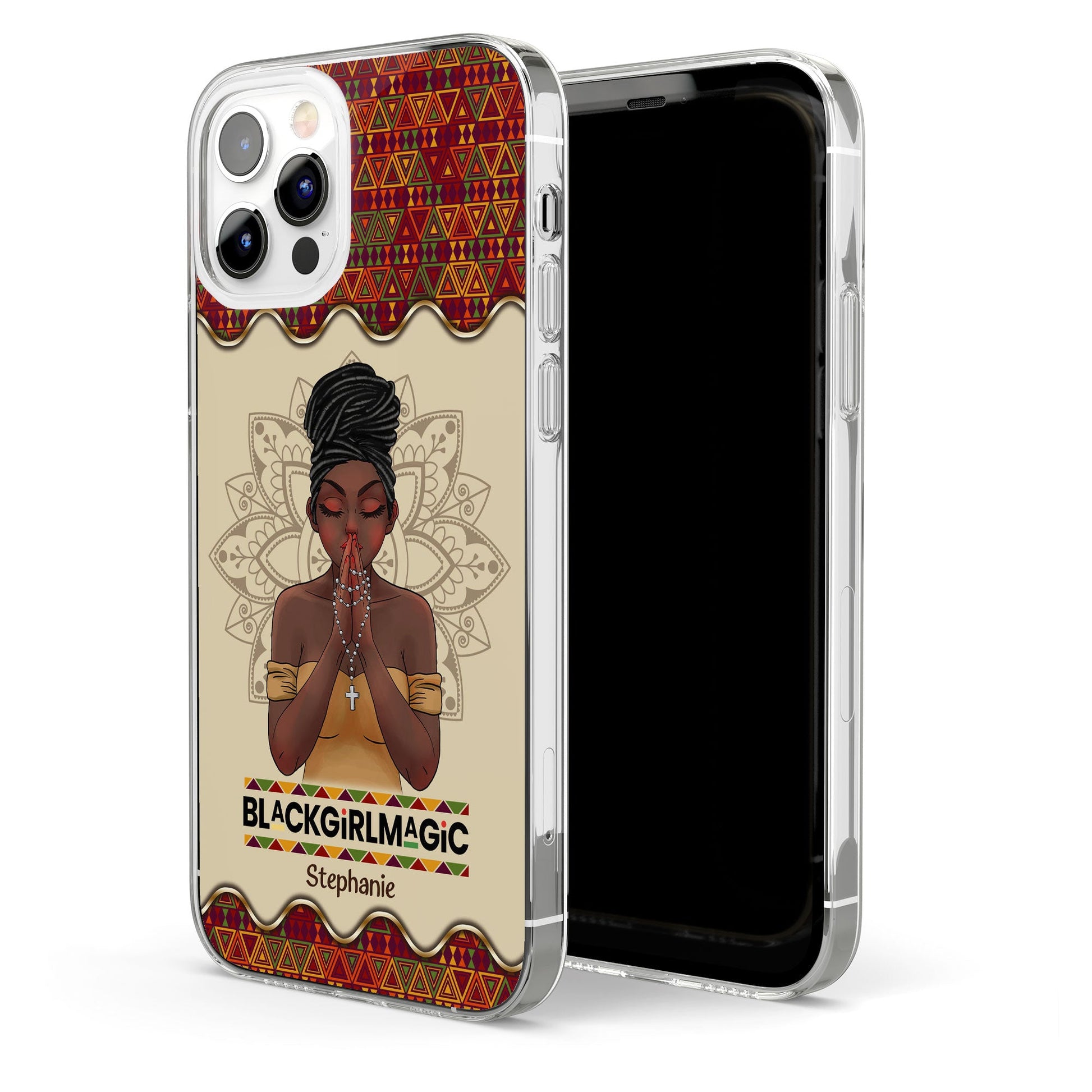 Black Girl Magic - Personalized Clear Phone Case