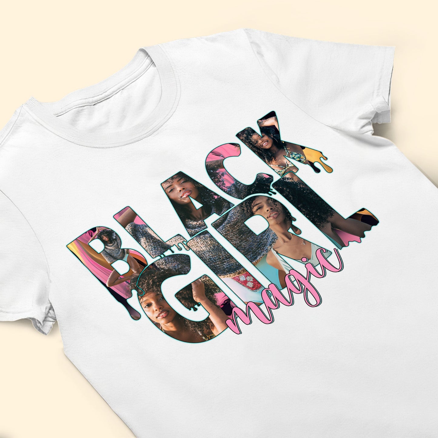 Black Girl Magic - Personalized Photo Shirt