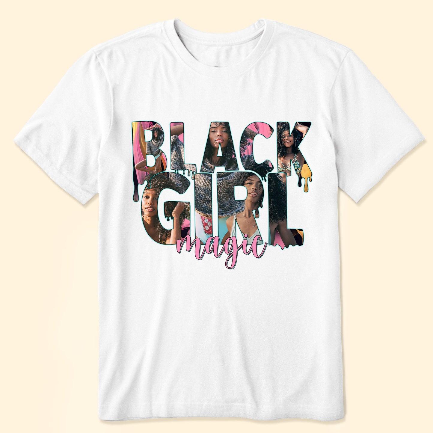 Black Girl Magic - Personalized Photo Shirt